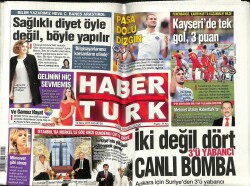 Haber Türk Gazetesi 19 Ekim 2015 - Tuncelide Askeri Araca Bombalı Saldırı 2 Şehit GZ100471 - 2