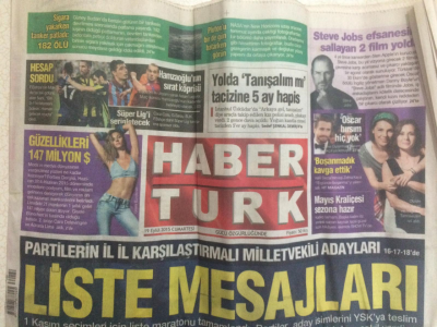 Haber Türk Gazetesi 19 Eylül 2015 - Partilerin İl İl Karşılaştırmalı Milletvekili Adayları GZ27734 - 1