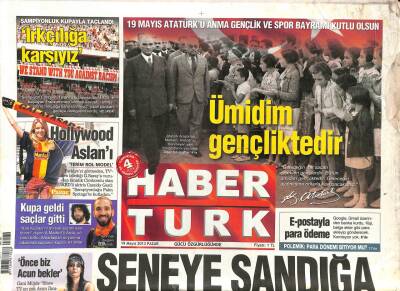 Haber Türk Gazetesi 19 Mayıs 2013 - Vatikan , 533 Senelik Kan Davasını Fatihin Donanmasının Tablosu Ve Yüzlerce Azizlik İlanı İle Taçlandırdı ! GZ109035 - 1