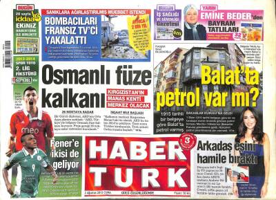 Haber Türk Gazetesi 2 Ağustos 2013 - Gezi Ak Partinin Moralini Bozmadı GZ104785 - 1