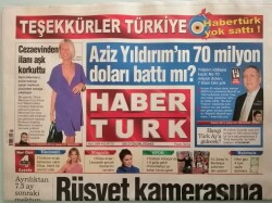 Haber Türk Gazetesi 2 Mart 2009 12 Bin TLlik Hediyeyi İboya Geri Yolladı - GZ44752 - 1