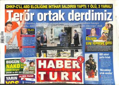 Haber Türk Gazetesi 2 Şubat 2013 - En Çok Göç Veren Ve Alan İstanbul GZ109054 - 1