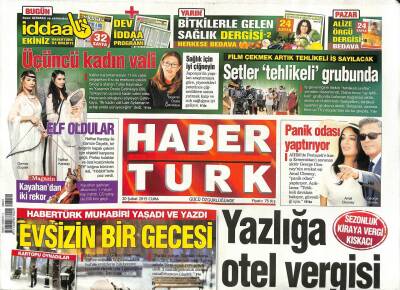 Haber Türk Gazetesi 20 Şubat 2015 - Alexten Sürpriz Davet - Nicki Minajın Ekibine Bıçaklı Saldırı GZ109040 - 1