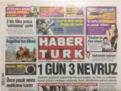 Haber Türk Gazetesi 21 Mart 2015 - Fenerbahçe de Derbi Taktiği GZ27184 - 1