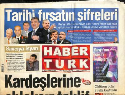 Haber Türk Gazetesi 21 Mayıs 2009 - MİTin Peşini Bırakmadığı 67 Yaşındaki Müsteşar Emre Taner GZ109176 - 1