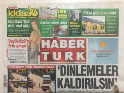 Haber Türk Gazetesi 21 Nisan 2015 - Binali Yıldırım,Dinlemeler Kaldırılsın GZ29392 - 1