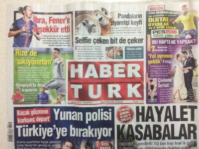 Haber Türk Gazetesi 22 Ağustos 2015 - Hayalet Kasabalar GZ29265 - 1