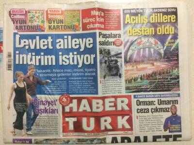 Haber Türk Gazetesi 22 Haziran 2013 - Suriyeli Sayısı 800 Bini Aştı GZ29280 - 1