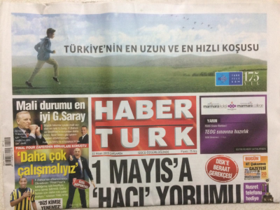 Haber Türk Gazetesi 22 Nisan 2015 - Seçilmiş Cumhurbaşkanı Mursiye 20 Yıl Hapis Cezası GZ27520 - 1