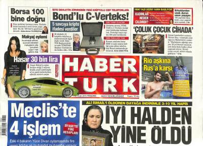 Haber Türk Gazetesi 22 Ocak 2015 - İşte Devletin Zirvesinin Yeni Kriptolu Cep Telefonları GZ109060 - 1