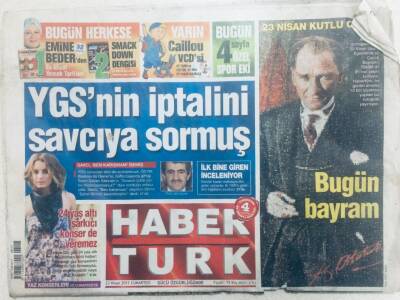 Haber Türk Gazetesi 23 Nisan 2011 - Ali Demir YGSnin İptalini Savcıya Sormuş GZ40616 - 1