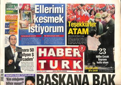 Haber Türk Gazetesi 23 Nisan 2013 - Ebru Gündeş İle Eşi Reza Zarrab Rolls Roycela Nargileciye Gitti GZ100237 - 2