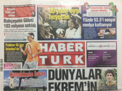 Haber Türk Gazetesi 23 Nisan 2015 - 95 Yıldır Aynı Heyecan GZ27191 - 1