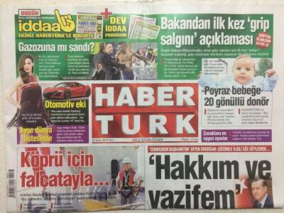 Haber Türk Gazetesi 24 Mart 2015 - Aziz Yıldırım Emenikeye Kalkan Oldu,İpini Kimse Çekemez GZ29292 - 1