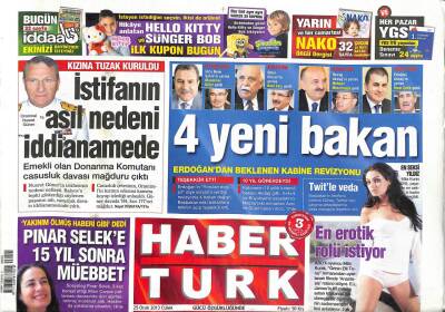Haber Türk Gazetesi 25 Ocak 2013 - Yargıtay , Dinkin Katiline Bayraklı Poz Verdiren 2 Polise Beraat Kararını Bozdu GZ109043 - 1