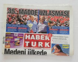 Haber Türk Gazetesi 25 Temmuz 2010 -Balyoz Sanıkları İçin Emniyete Tutuklama Yazısı - GZ45851 - 1