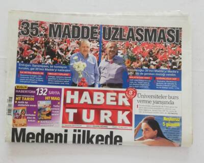 Haber Türk Gazetesi 25 Temmuz 2010 -Balyoz Sanıkları İçin Emniyete Tutuklama Yazısı - GZ45851 - 1