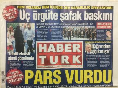 Haber Türk Gazetesi 25 Temmuz 2015 - Yalçın Harekatının Detayları,Pars Vurdu GZ29293 - 1