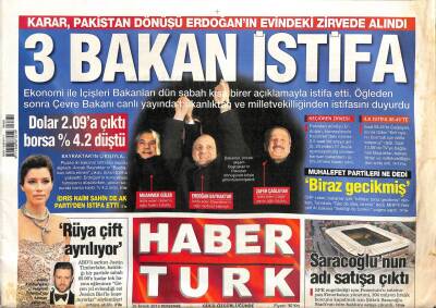 Haber Türk Gazetesi 26 Aralık 2013 - THYnin Yeni Yüzü DROGBA - İranda İdamdan Kaçan 2 Kız GZ106343 - 1