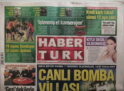 Haber Türk Gazetesi 27 Ekim 2015 Işide Büyük Darbe 7 Terörist Öldürüldü 12si Yakalandı - GZ44747 - 1