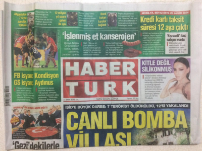 Haber Türk Gazetesi 27 Ekim 2015 - Serenay Sarıkayanın 2008de Taktırdığı Silikonlarını Yenilettiği Öğrenildi GZ29001 - 1