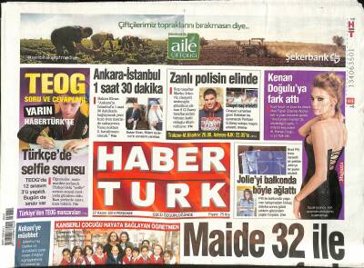 Haber Türk Gazetesi 27 Kasım 2014 - Bursasporun Tribünü Kapanıyor - Erdoğandan Esnafa Müjde GZ125428 - 1