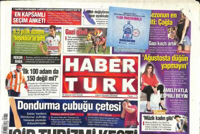 Haber Türk Gazetesi 28 Haziran 2015 - Kobanide 25 Avı - Cem Sultanın Hristiyan Torunları GZ124785 - 1