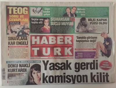 Haber Türk Gazetesi 28 Kasım 2014 - 4 Eski Bakana Soruşturma Yasak Gerdi Komisyon Kilit GZ28188 - 1