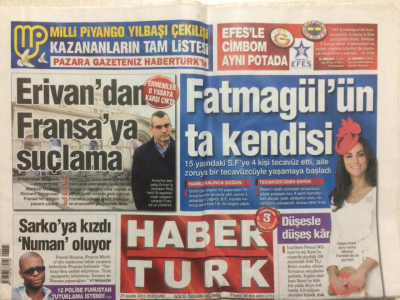 Haber Türk Gazetesi 29 Aralık 2011 - Pascal Nouma,Sarkoya Kızdı Numan Oluyor GZ27519 - 1