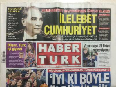 Haber Türk Gazetesi 29 Ekim 2015 - Canlı Bombanın Babası,İyi ki Böyle Öldürüldü GZ29276 - 1