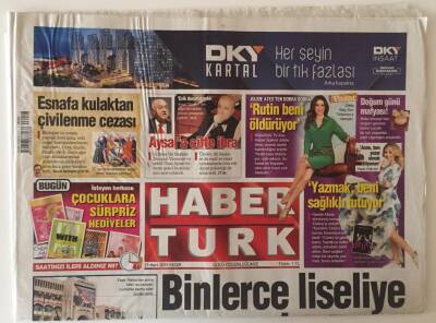 Haber Türk Gazetesi 29 Mart 2015 - Binlerce Liseliye Puan Şoku GZ31454 - 1