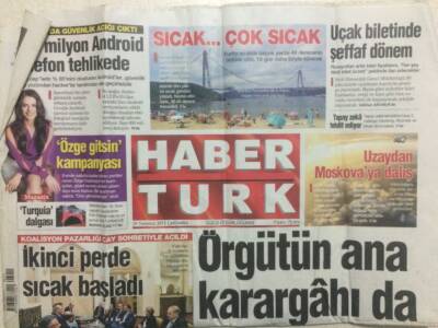 Haber Türk Gazetesi 29 Temmuz 2015 - Örgütün Ana Karargahıda Vuruldu GZ29365 - 1