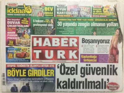 Haber Türk Gazetesi 3 Nisan 2015 - Özel Güvenlik Kaldırılmalı GZ29375 - 1