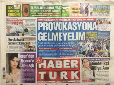 Haber Türk Gazetesi 30 Haziran 2013 - Gündelikçi Hülya Avşar GZ29298 - 1