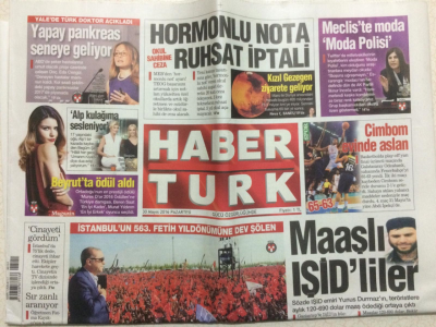 Haber Türk Gazetesi 30 Mayıs 2016 - Maaşlı Işid liler GZ27645 - 1