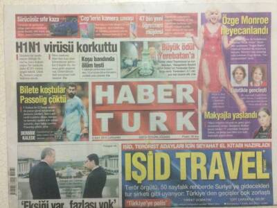 Haber Türk Gazetesi 4 Mart 2015 - Işid Terörist Adayları İçin Seyahat El Kitabı Hazırladı GZ29368 - 1