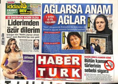 Haber Türk Gazetesi 4 Şubat 2014 - Keskinoğlu , Otomobil Müzesi Kurdu - İHH Gemisi İçin 20 Milyon $ GZ106355 - 1