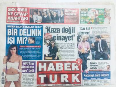 Haber Türk Gazetesi 5 Haziran 2011 - Deniz Baykal Kasetli Fransız Tacizi GZ40614 - 1