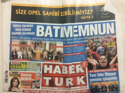 Haber Türk Gazetesi 5 Temmuz 2013 - Mısırda Ordu Devirdi Kimse Darbe Saymadı,Batı Memnun GZ29287 - 1