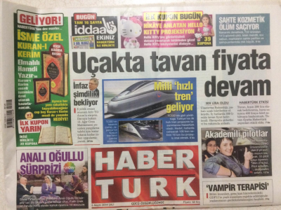 Haber Türk Gazetesi 6 Mayıs 2014 - Uçakta Tavan Fiyata Devam GZ29004 - 1