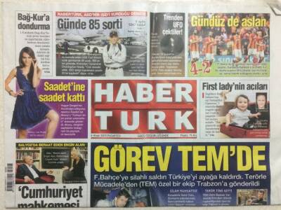Haber Türk Gazetesi 6 Nisan 2015 - Fenerbahçeye Silahlı Saldırı Türkiyeyi Ayağa Kaldırdı GZ29297 - 1