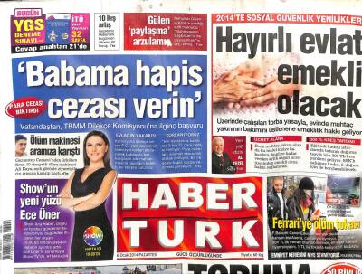 Haber Türk Gazetesi 6 Ocak 2014 - 50 Binlik Davaya 30 Milyon GZ104992 - 1