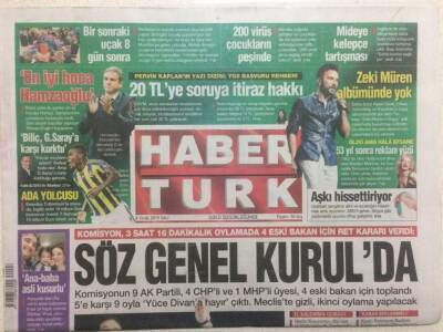 Haber Türk Gazetesi 6 Ocak 2015 - Zeki Müren Tarkanın Albümünde Yok GZ29358 - 1