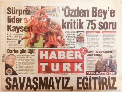 Haber Türk Gazetesi 7 Aralık 2009 - Özden Örnek Paşaya 40 Kritik Soru GZ40134 - 1
