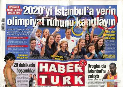 Haber Türk Gazetesi 7 Eylül 2013 - Drogba da İstanbula Alıştı GZ83500 - 1