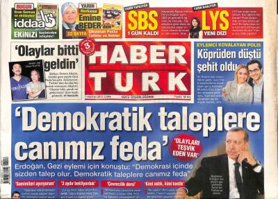 Haber Türk Gazetesi 7 Haziran 2013 - Angelina Jolie İle Nişanlısı Bradd Pitt 1400 Lira Bahşiş Bıraktı GZ106348 - 1