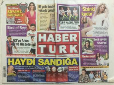 Haber Türk Gazetesi 7 Haziran 2015 - Seçmen Oy Kullanacak,Haydi Sandığa GZ29386 - 1