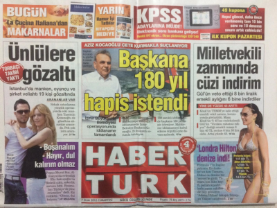 Haber Türk Gazetesi 7 Ocak 2012 - Murat Bozun Eşi Eliz Sakuçoğlu Alman Vatandaşı GZ27517 - 1