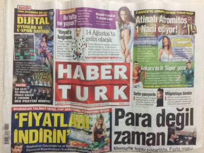 Haber Türk Gazetesi 8 Ağustos 2015 - Saadet Işıl Aksoy 14 Ağustosta Gelin Oluyor GZ29289 - 1