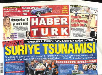 Haber Türk Gazetesi 8 Ocak 2015 - Münevver Karabulut Tehdidine 4 Yıl İstendi - GZ100727 - 2
